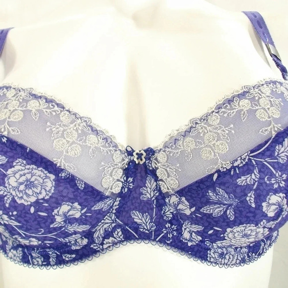 40D Paramour 115702 Sweet Revenge Full‎ Busted Bra Blue - Picture 10 of 10